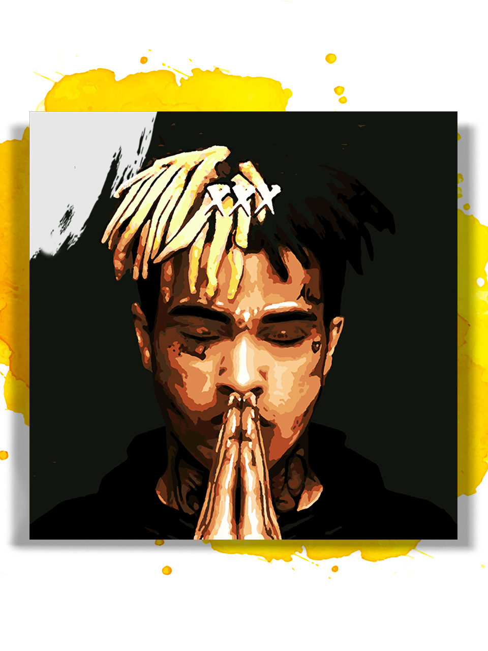 Картина по номерам на холсте XXXtentacion 2