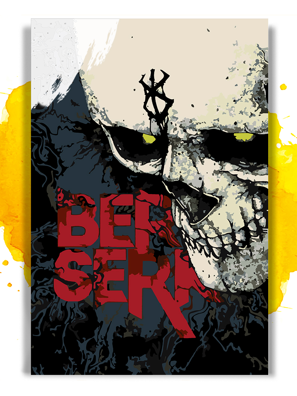 Картина по номерам на холсте Berserk Art