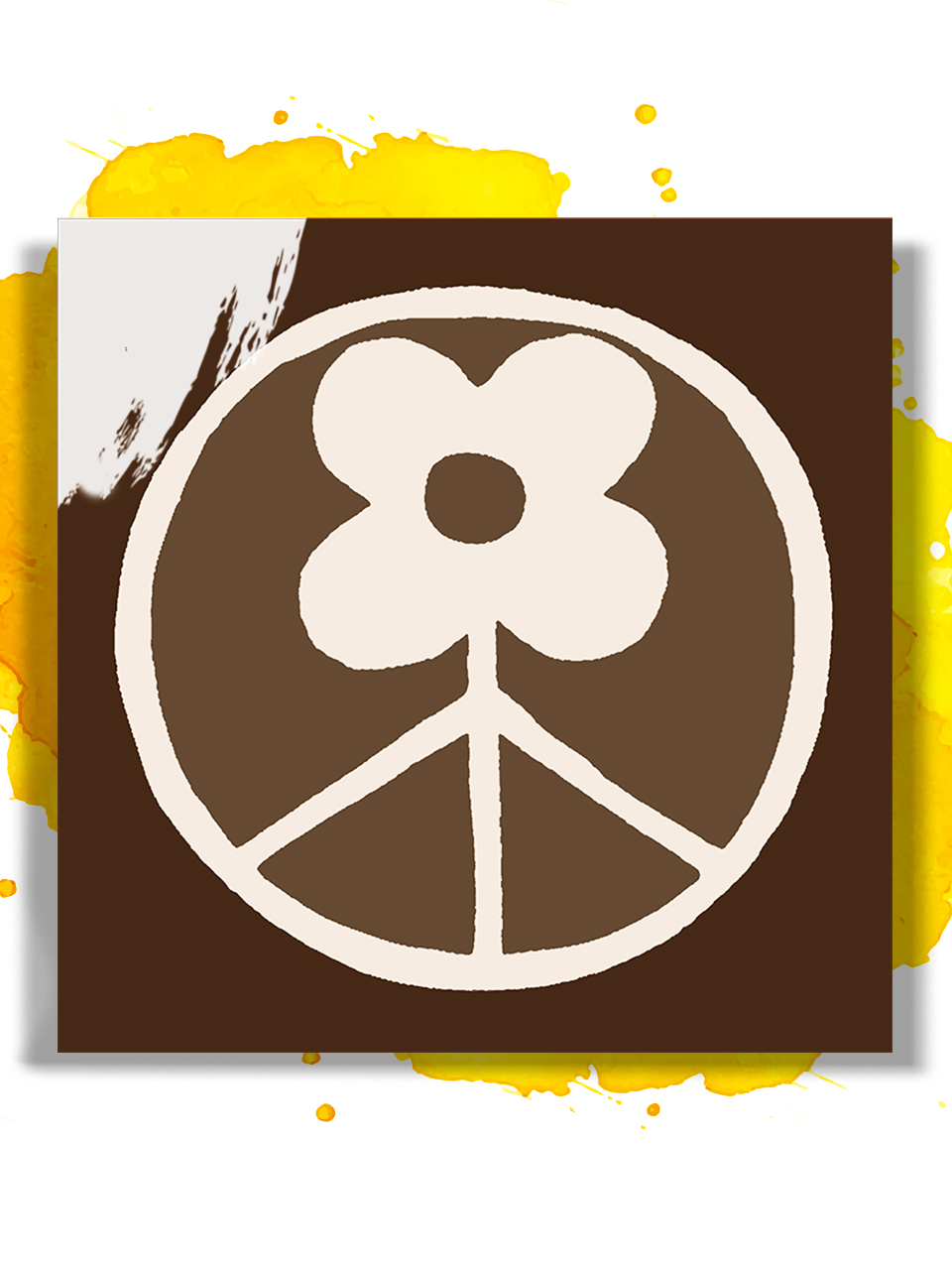 Картина по номерам на холсте Peace Flower